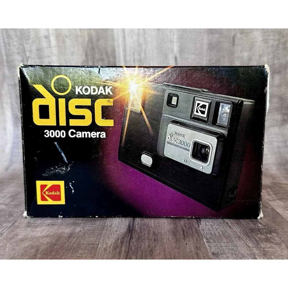 Vintage KODAK Disc 3000 CAMERA Used 1980's Original Box Untested